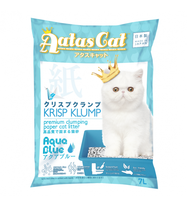 (BUNDLE) Aatas Cat Krisp Klump Paper Cat Litter Aqua ..