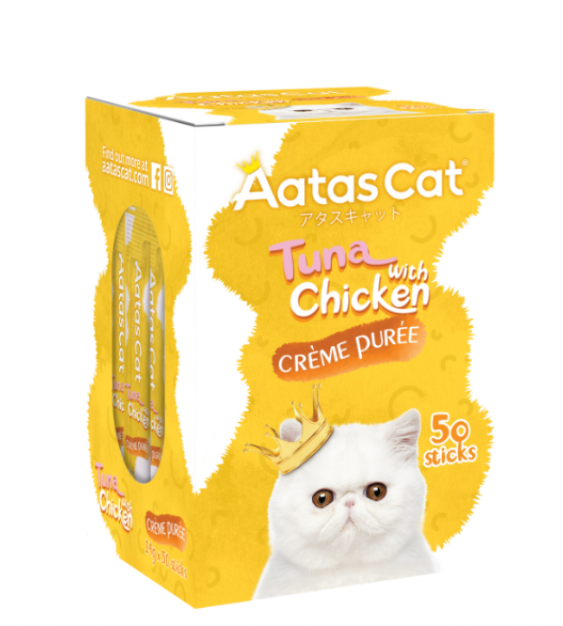 (26% OFF) Aatas Cat Creme Puree Tuna with Chicken 14g..