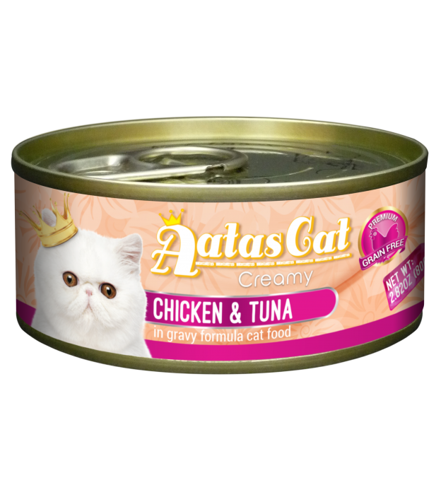 23% OFF: Aatas Cat Creamy Chicken & Tuna in Gravy (80..