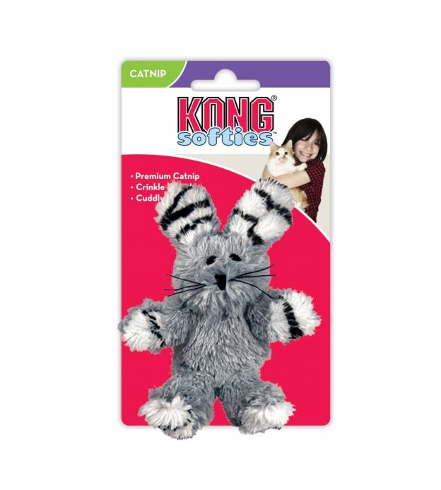 Kong Softies Fuzzy Bunny Cat Toy
