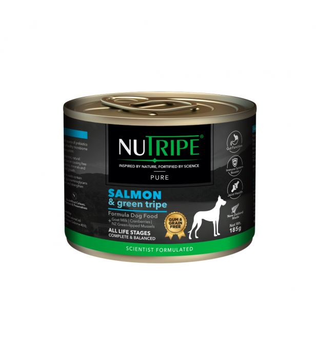 Nutripe Pure Salmon & Green Tripe Gum & Grain Free Ca..