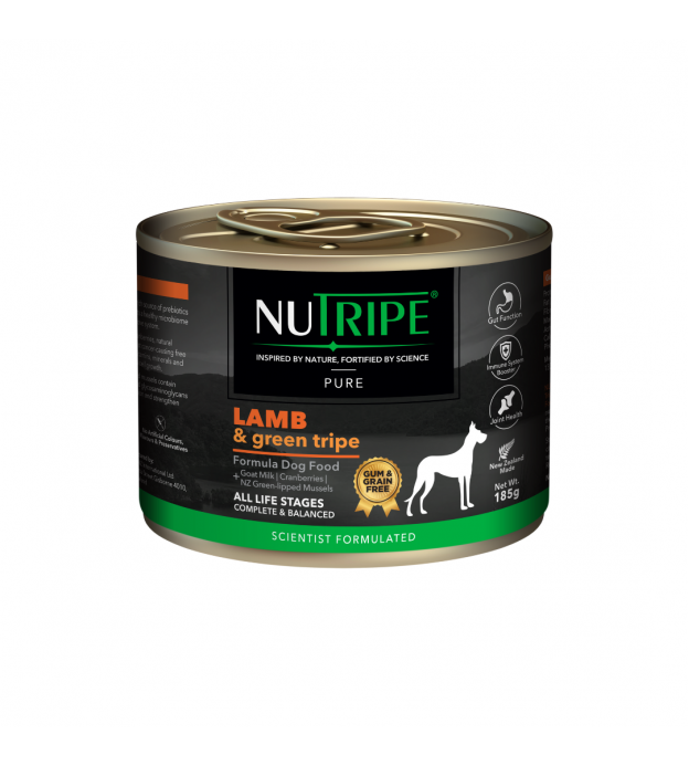 Nutripe Pure Lamb & Green Tripe Gum & Grain Free Cann..
