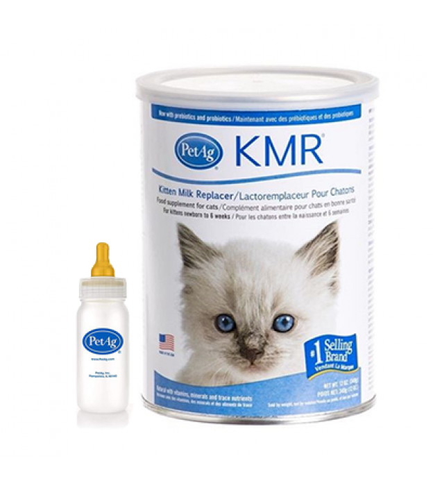 (BUNDLE) PetAg KMR Powder For Cats + Nurser Bottle (2..