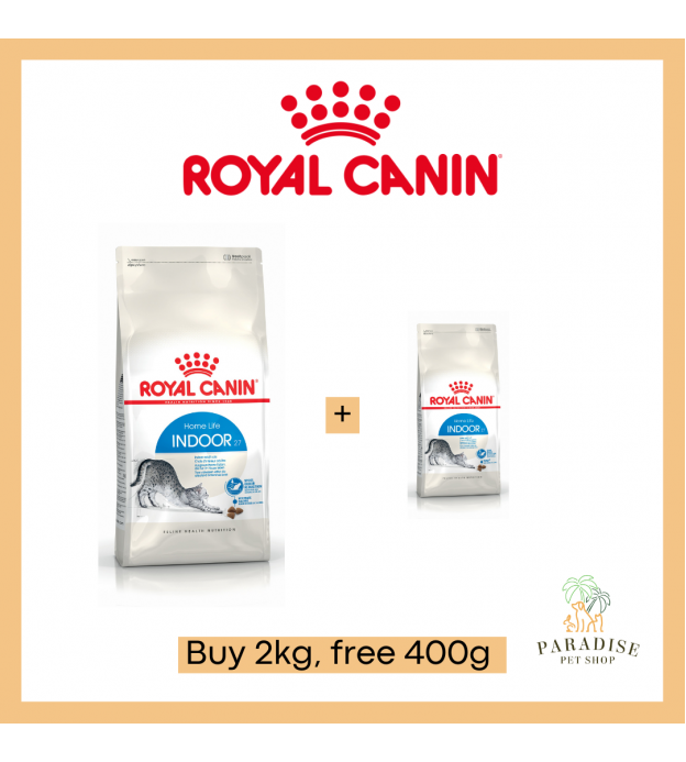 <FREE 400G,800G, 2KG> Royal Canin Indoor 27