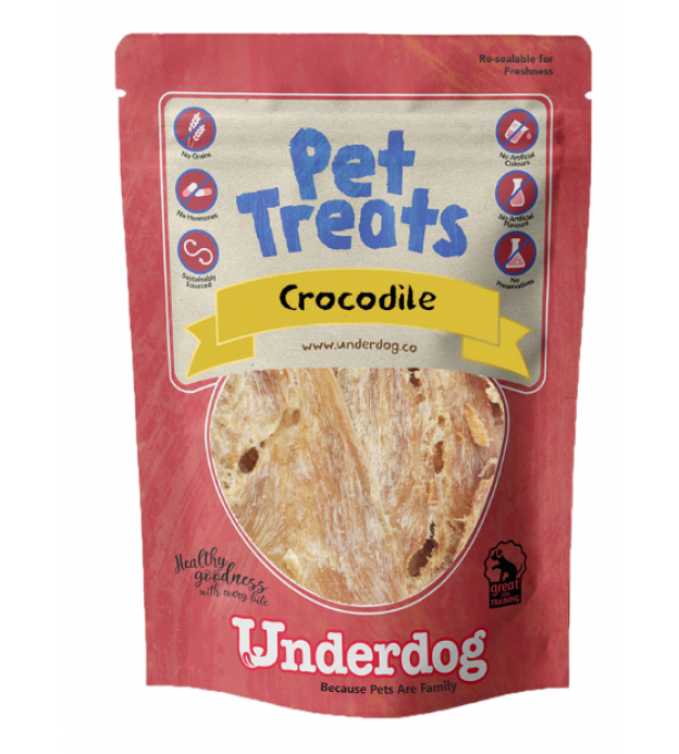 Underdog Crocodile Air Dried Dog Treats (60g)