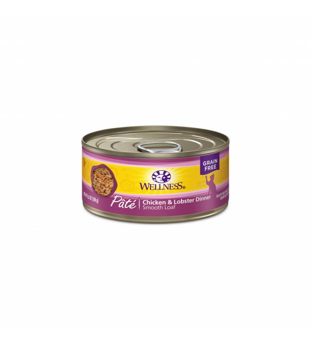 20% OFF: Wellness Chicken & Lobster Pate Canned Cat F..