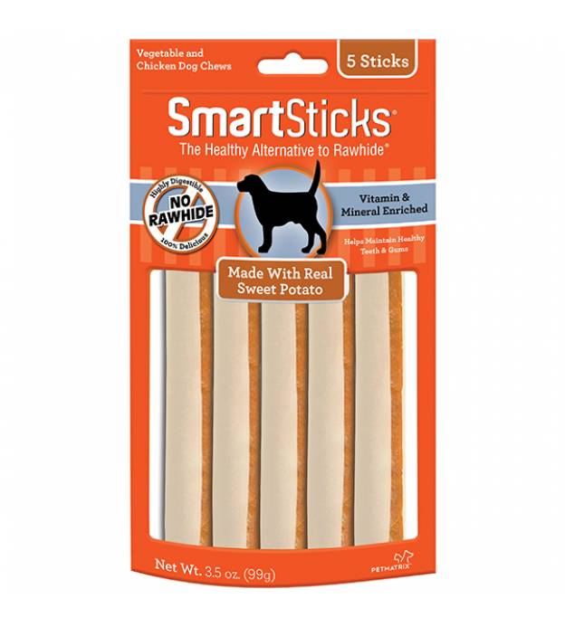 SmartBones Sweet Potato Smartsticks (5 sticks)