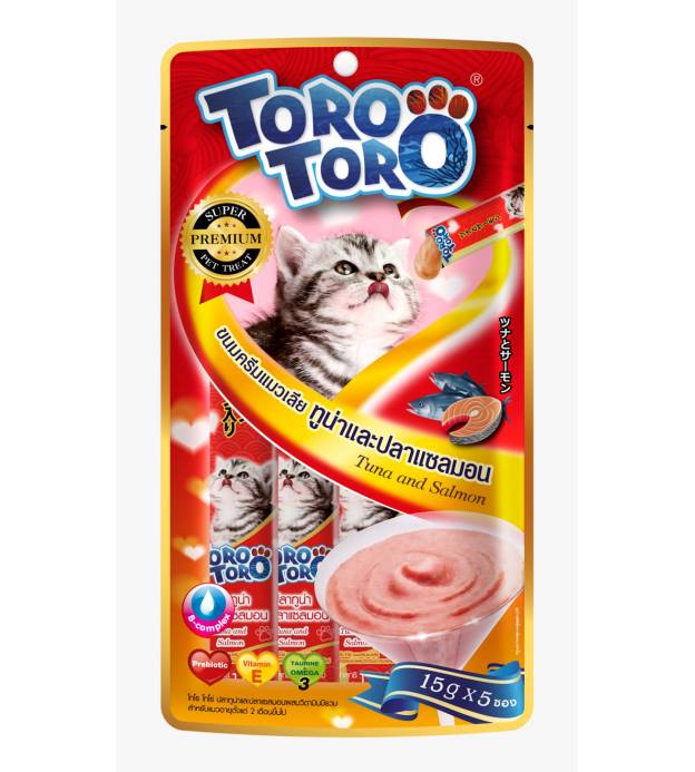 (BUNDLE) Toro Lickable Cat Treat Tuna & Salmon With B..