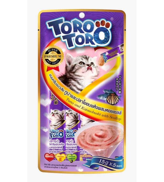 Toro Lickable Cat Treat Tuna & Katsuobushi With Scall..
