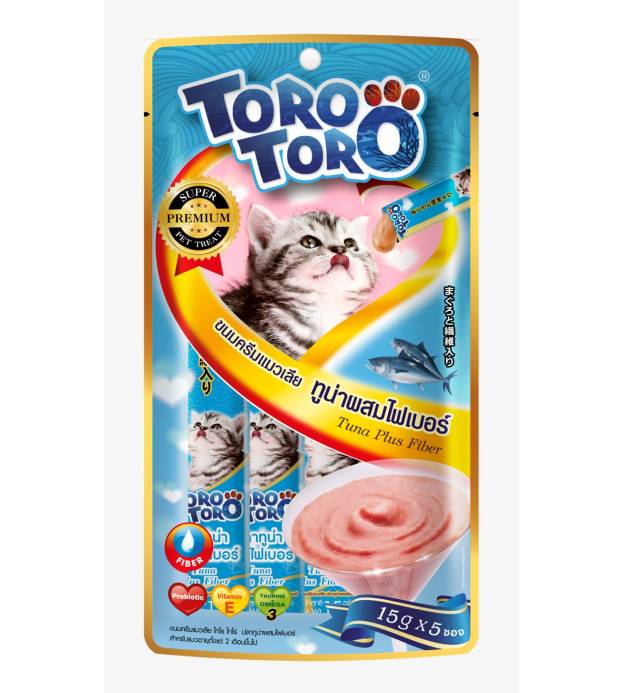 Toro Lickable Cat Treat Tuna + Fiber (5pcs)